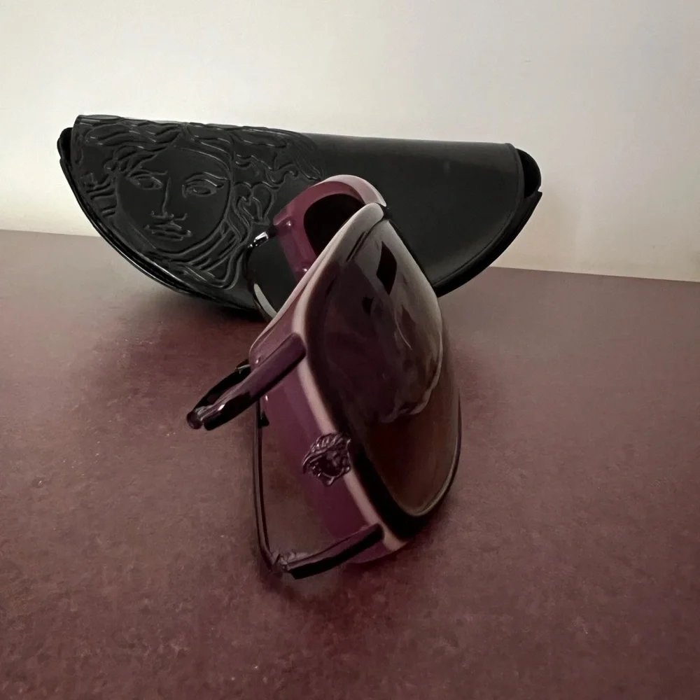 Versace Sunglasses - Style 4086 - Brown / Light Violet - Y2K - Picture 10 of 10